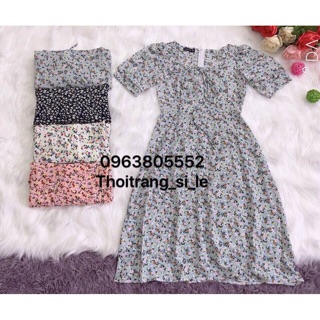 VÁY XOÈ HOA THẮT NƠ