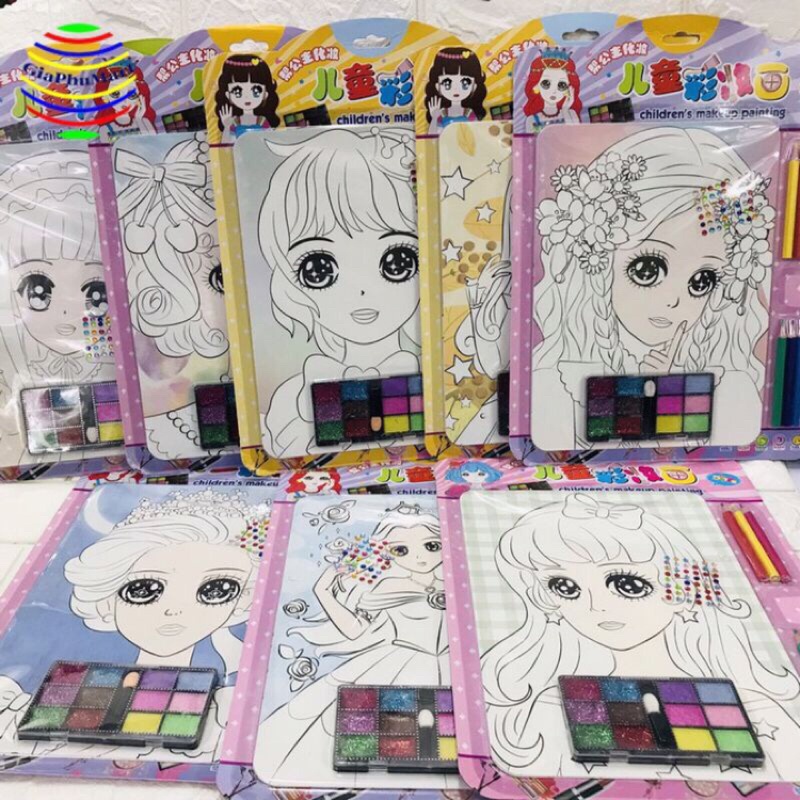 Tranh Trang Điểm Công Chúa, Tranh Tô Màu Hình Công Chúa, Búp Bê Xinh Xắn Đáng Yêu