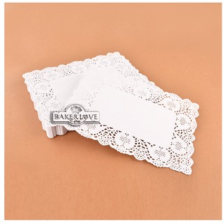 25 tờ Giấy Ren Lót Bánh Hình Chữ Nhật 19X30cm