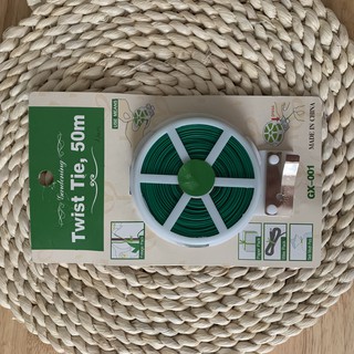 Dây thép bọc nhựa cố định cây leo, có lưỡi cắt
