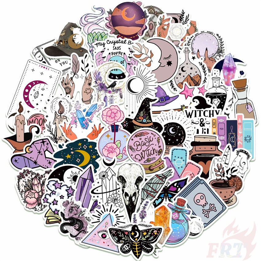 ❉ Set 02 Sticker Graffiti Dán Trang Trí Phong Cách Gothic Punk ❉ Bộ 50 Sticker Chống Thấm Nước Họa Tiết Doodle Hợp Thời Trang