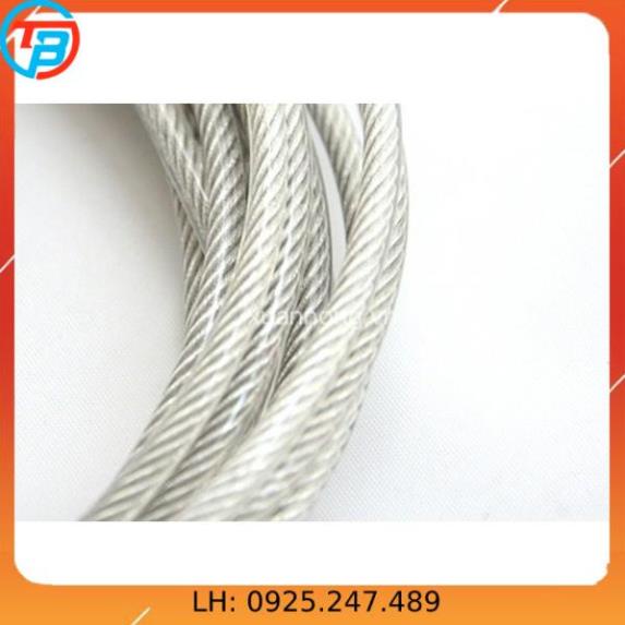 Dây cáp thép bọc nhựa Phi [ 12mm ] dài 1 mét – 1000 mét CÁP THÉP Thái Bình VinàN