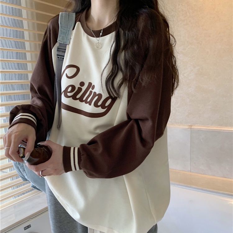 Áo sweatshirt PERTY mỏng cổ tròn tay dài phong cách Hàn Quốc thời trang mùa thu mới ngọt ngào dành cho nữ