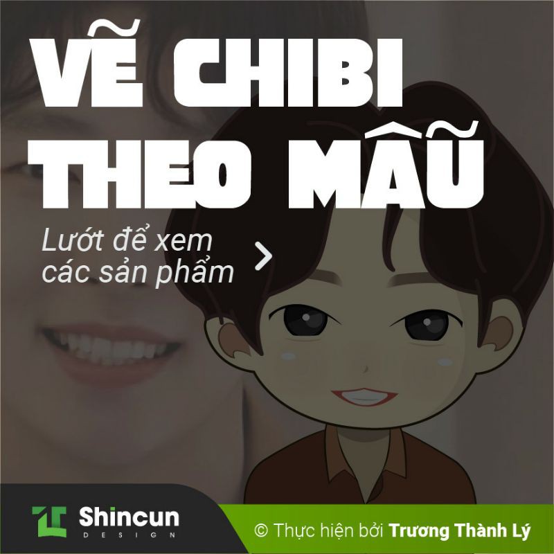 Vẽ Chibi theo mẫu / Liên hệ để trao đổi