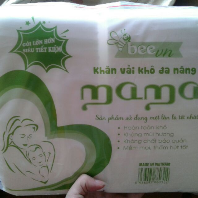 Khăn vải khô đan năng Mama 600gr