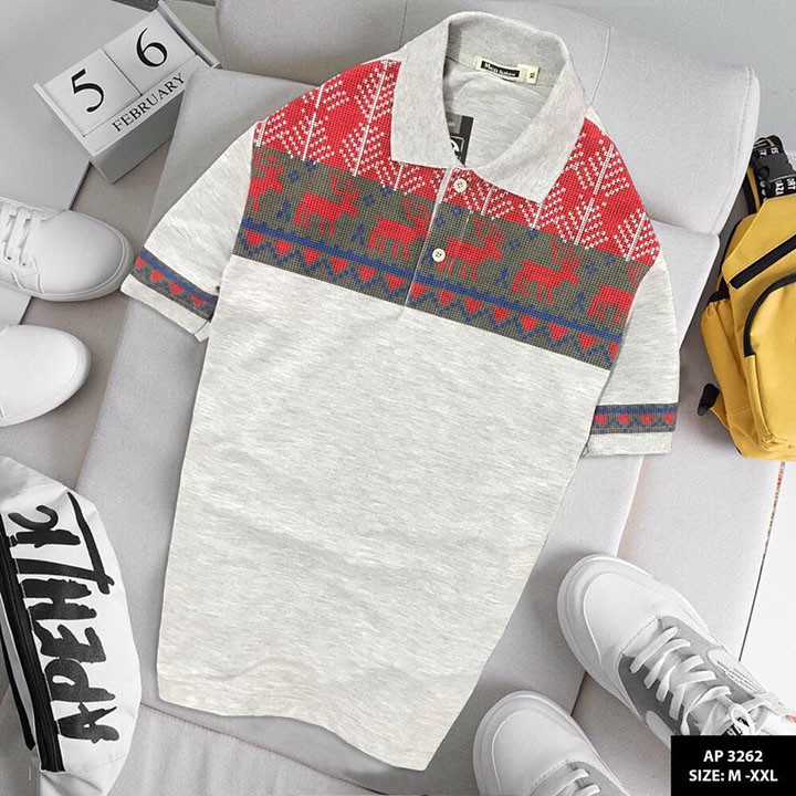 Áo thun Polo nam cổ bẻ dệt hình thổ cẩm, vải cá sấu Cotton xuất xịn, chuẩn Form, sang trọng, lịch lãm.