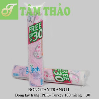 Bông tẩy trang Thái Lan IPEK- Turkey 100 miếng +30 (30 cái/thùng) 8691275000189