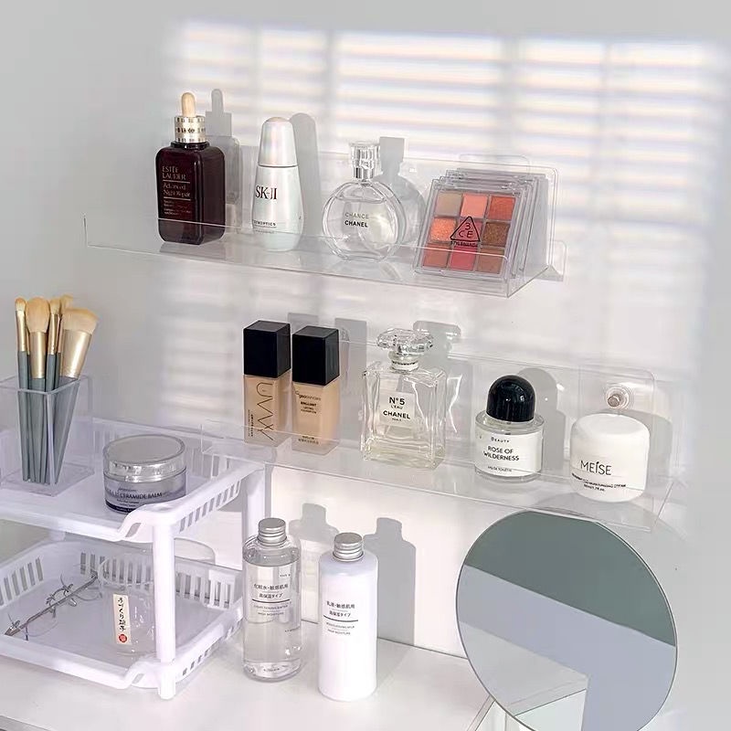 Kệ Đựng Đồ Dùng Bằng Acrylic Trong Suốt Tiện Dụng Cho Nhà Tắm/ Nhà Bếp