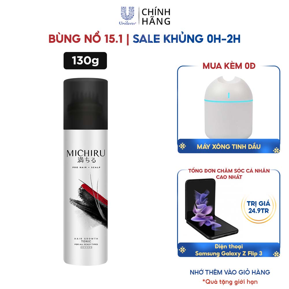 Tinh chất Tonic Michiru ngăn ngừa rụng tóc, tăng cường tuần hoàn máu dưới da đầu, nội địa Nhật 130g