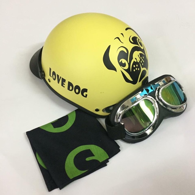 Nón chó mặt xệ kèm kính phi công, giá chỉ 139,000đ! Mua ngay kẻo 