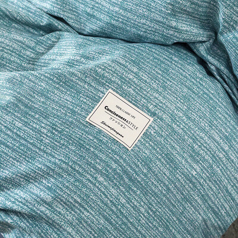 Bộ 4 Món Chăn Ga Gối Cotton TiCi Xước Cao Cấp Màu XANH BIỂN NHẠT rất sang trọng trungvbhp_shopalot2