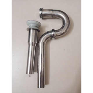 Bộ xả lavabo, Xi phông chậu rửa mặt inox 304