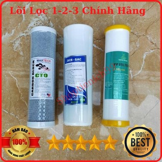 Bộ Lõi Lọc Nước 1-2-3 Chính Hãng - Chuyên Dùng Cho Nguồn Nước Có Nhiều Kim Loại Nặng Và Đá Vôi.