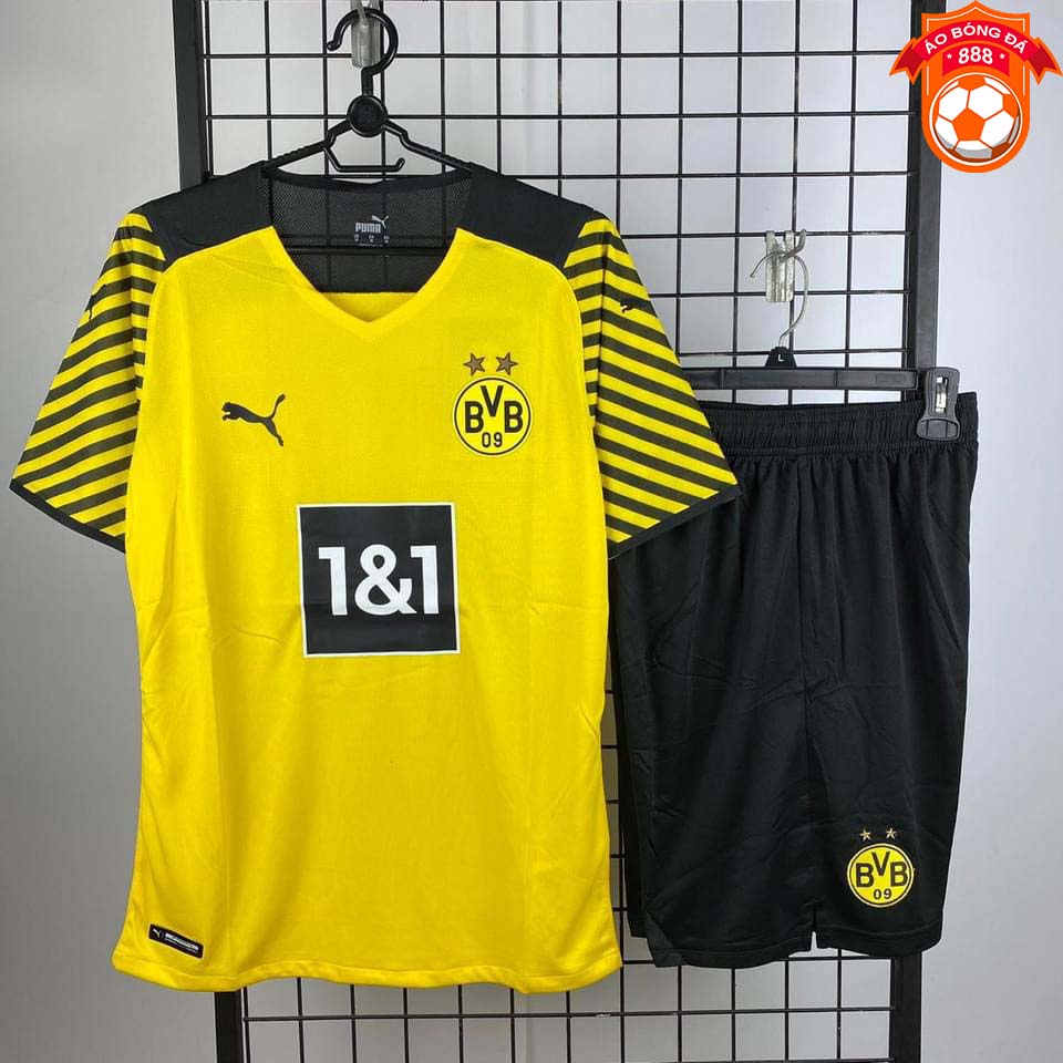 Áo Bóng Đá CLB Borussia Dortmund 2022/2023 - Chuẩn Mẫu Thi Đấu - Vải Polyester Thái Gai Lưới