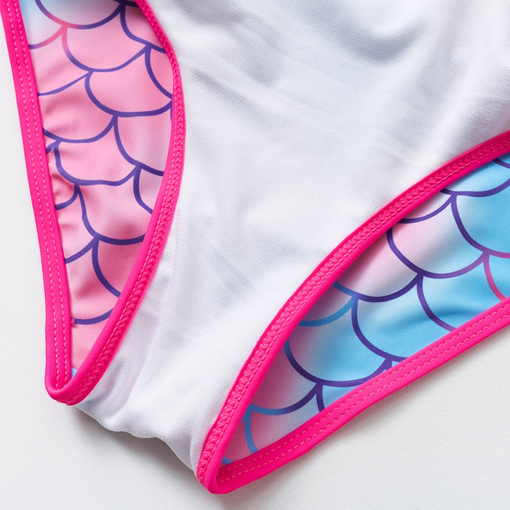 Bộ Đồ Bơi Một Mảnh Họa Tiết Nàng Tiên Cá Thời Trang 2022 Dành Cho Bé Gái