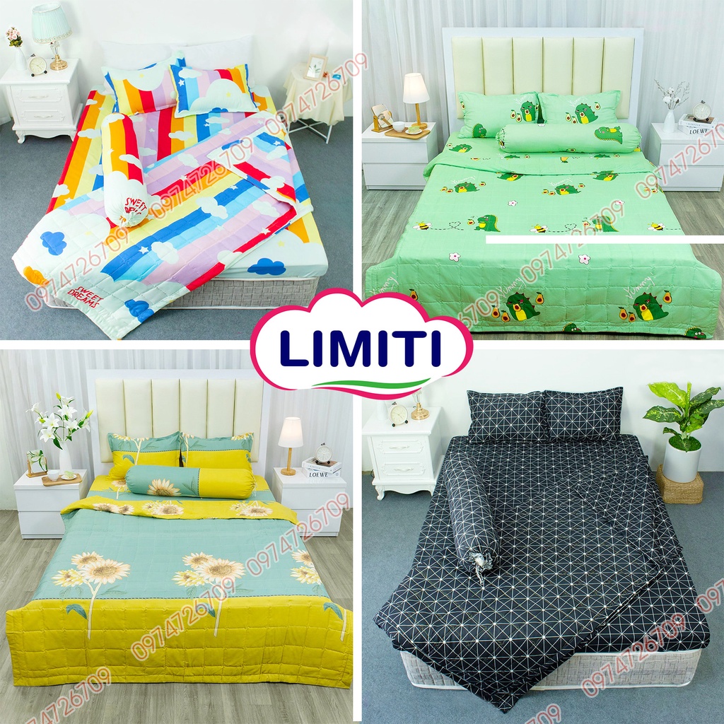 Bộ Chăn Hè Thu Trần Bông Kèm Ga Gối  Poly Cotton Mẫu PIKACHU VÀNG