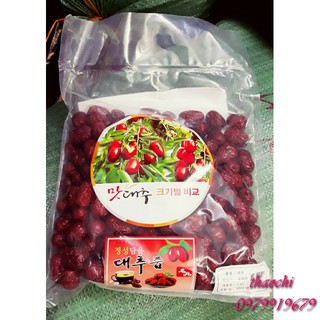Táo đỏ sấy khô, táo đỏ hàn quốc túi 1kg🎍 freeship 🎍 an thần, cải thiện trí nhớ, giảm stress