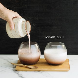 [Chính hãng] Cốc thủy tinh Ocean Madison Rock 395ml - C8413 ( Bộ 06 cốc trơn, không in hình)