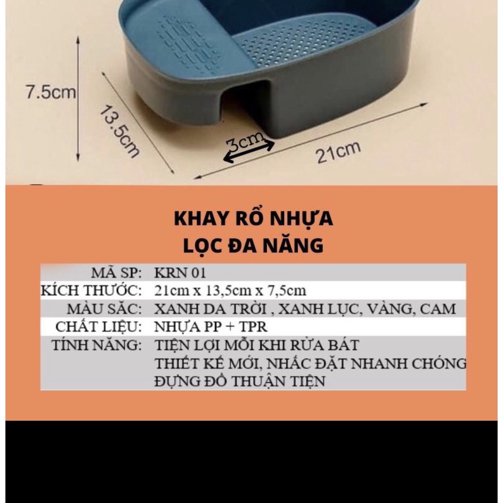 Khay treo bồn rửa bát có lưới lọc rác đa năng, tiện dụng nhiều Mẫu Mã, Khay Lọc Rác Bầu Dục