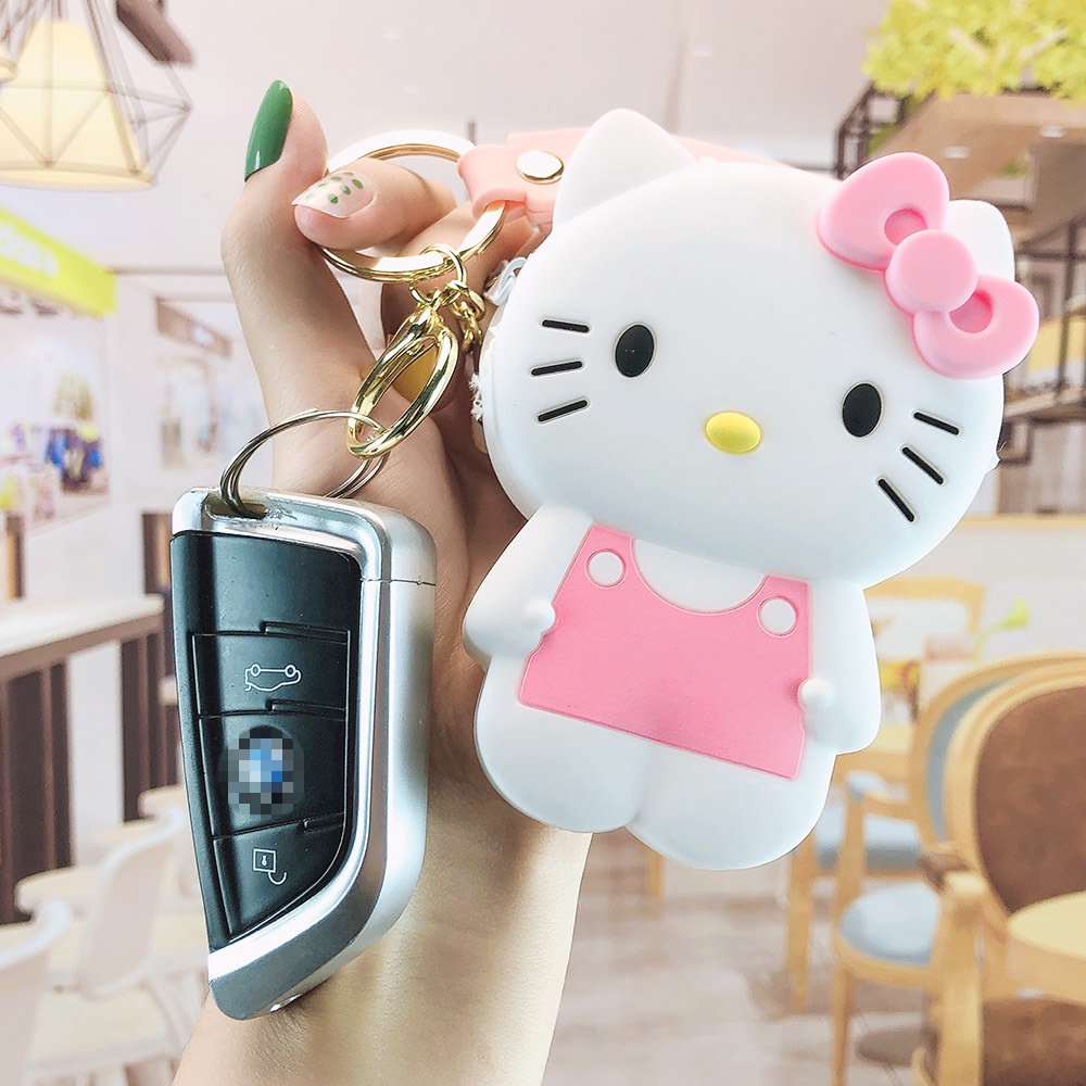 Móc khóa silicon hình mèo/ Pikachu hoạt hình dễ thương