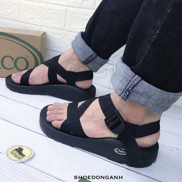 Dép Sandal Chaco đế cứng không nhăn dây kéo rút