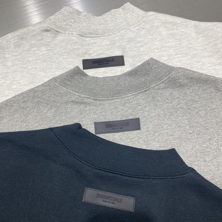 ⚡️ - Áo Sweater FOG Fear of God ESSENTIALS SS22 Crewneck Logo, Áo sweater FOG cao cấp nỉ bông oversize 01