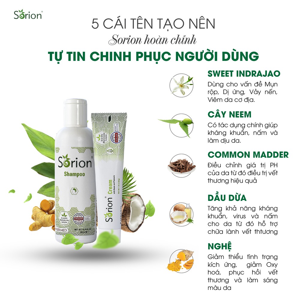Kem Sorion 20GR - Phục hồi Vảy nến, Viêm da cơ địa, Chàm da, Da tiết bã, Nấm da, Hắc lào, Á sừng, Chàm sữa, Dưỡng ẩm da | BigBuy360 - bigbuy360.vn