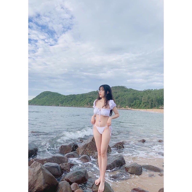 Bikini Đồ Bơi 2 Mảnh Tay Phồng Hiền Hồ GK0206 (Ảnh Thật) | BigBuy360 - bigbuy360.vn