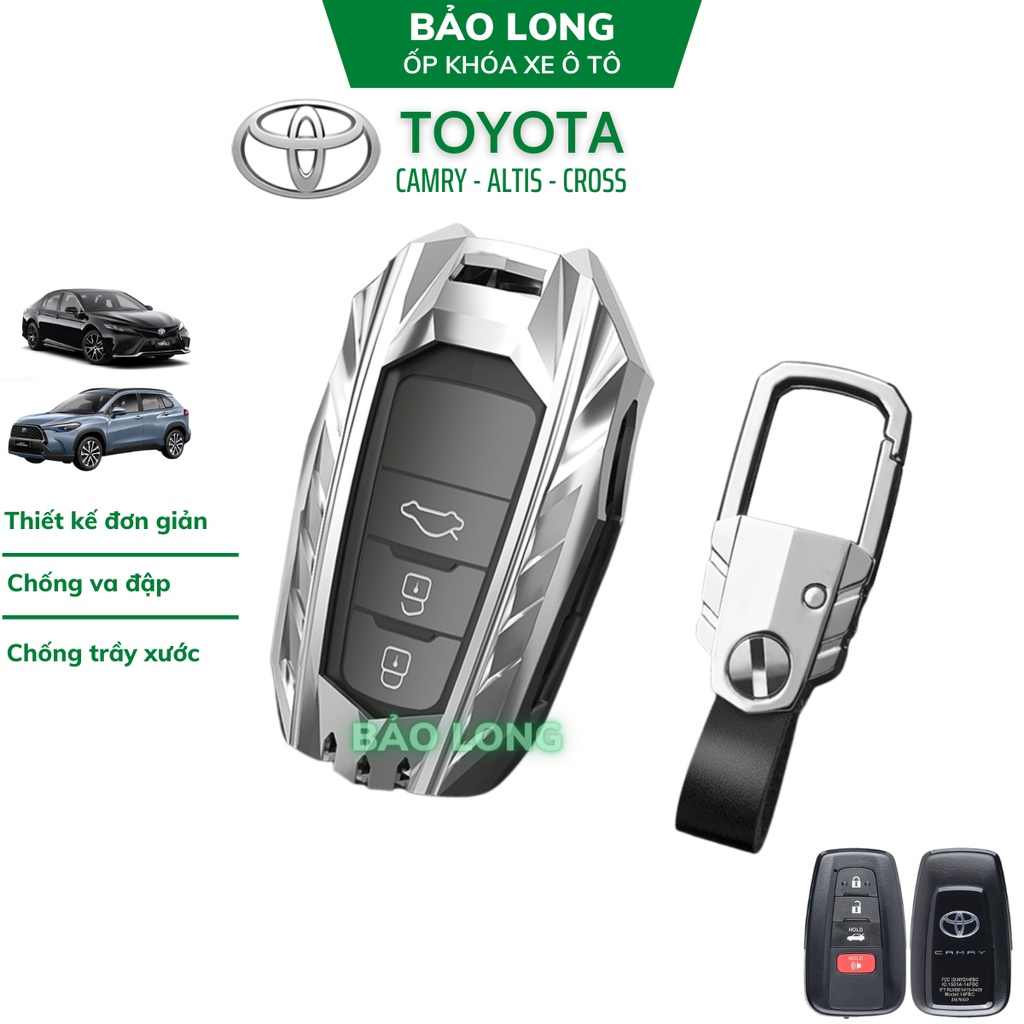 Ốp khoá kim loại Toyota Cross, Camry 2021