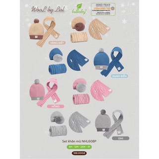 Set khăn quàng, mũ len cho bé Lullaby (NHL608P)