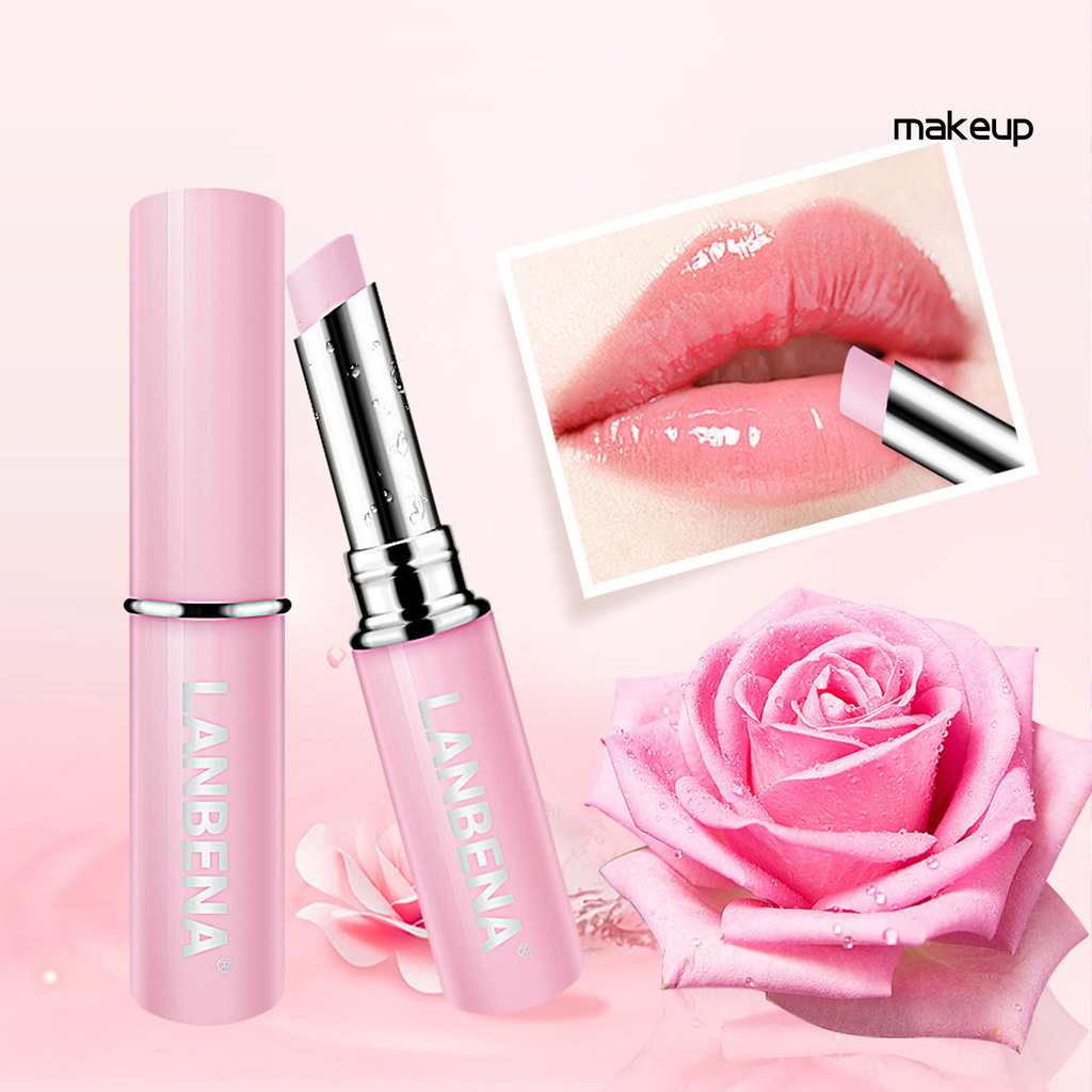 MK- LANBENA Rose Essence Lasting Nourishing Lipstick Moisturizing Lip Cream Balm