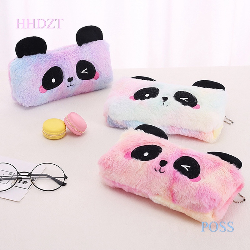 Hộp Bút Khóa Kéo Hình Gấu Trúc 3D Đáng Yêu Ốp