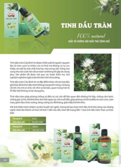 Tinh Dầu Tràm Huế
