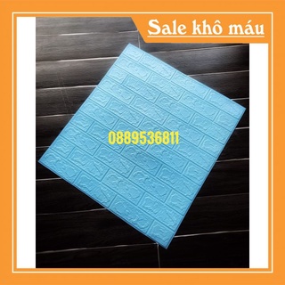 tấm xốp dán tường giả gạch 3d xanh ngọc chống ẩm mốc bong tróc hiệu quả