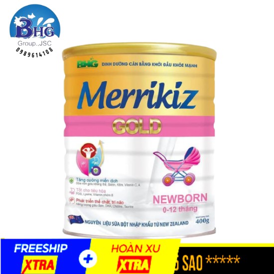 Sữa Bột Merrikiz Gold Newborn 900g.