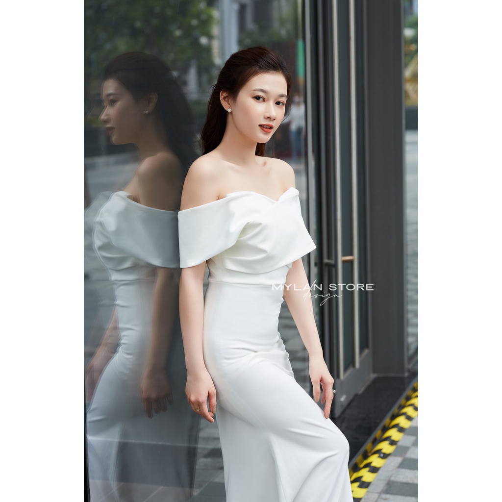 Đầm thiết kế chất umi nhập cao cấp Váy dự tiệc chất co giãn siêu tốt 2681501