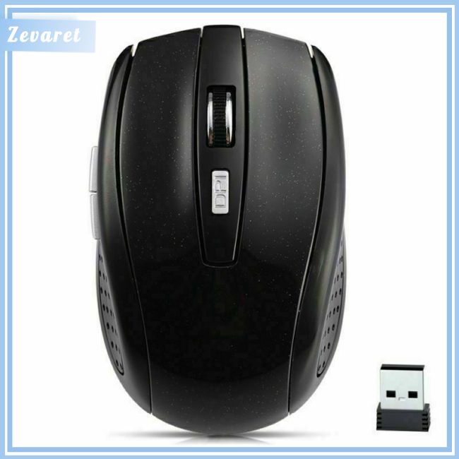 Chuột Quang Không Dây Zevaret 2.4GHz + ĐầU NhậN USB Cho PC/Laptop