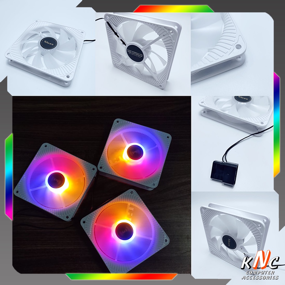 Quạt Tản Nhiệt, Quạt Làm Mát Máy Tính, Fan Led, Fan Case RGB B1 Cắm Cổng Molex 4Pin Không Cần Hub