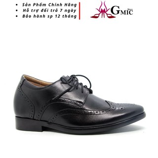 [𝗚𝗠𝗜𝗖] Giày Tây Tăng Chiều Cao Bí Mật 7 Cm Da Bò Cao Cấp | [Big Size] Giày Tăng Chiều Cao Kiểu Dáng Cồng Sở GMIC