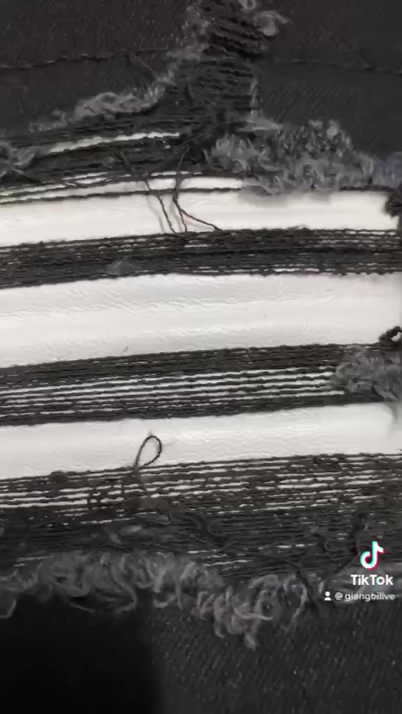 Quần Likeauth AMIRI Đen Vá Gối Da Trắng Quần Jean nam màu đen gối lót da trắng nhăn | BigBuy360 - bigbuy360.vn