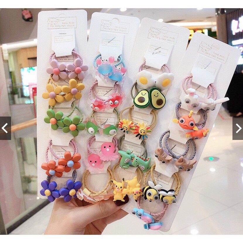 Dây Buộc Tóc Cho Bé Gái Hoạt Hình Dễ Thương Ngộ Ngĩnh Cute