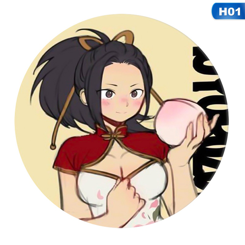 flowersqueen Ghim cài áo tròn bằng acrylic in hình hoạt họa My Hero Academia 3