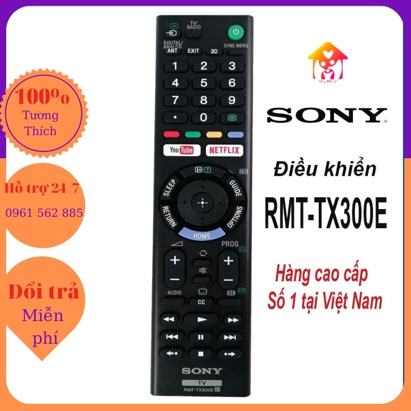 Điều khiển Tivi SONY  RMT-TX300E hàng cao cấp nhất Việt Nam