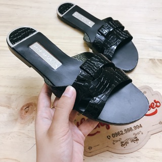 Dép lê zara vân rắn