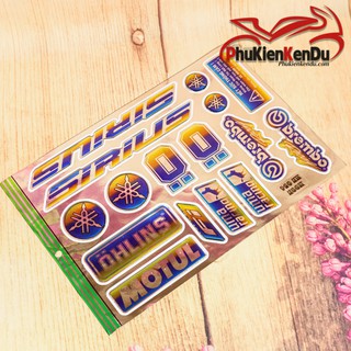 TEM CROM CHỮ NỔI CHO XE SIRIUS [TẶNG KÈM 1 TEM STICK]
