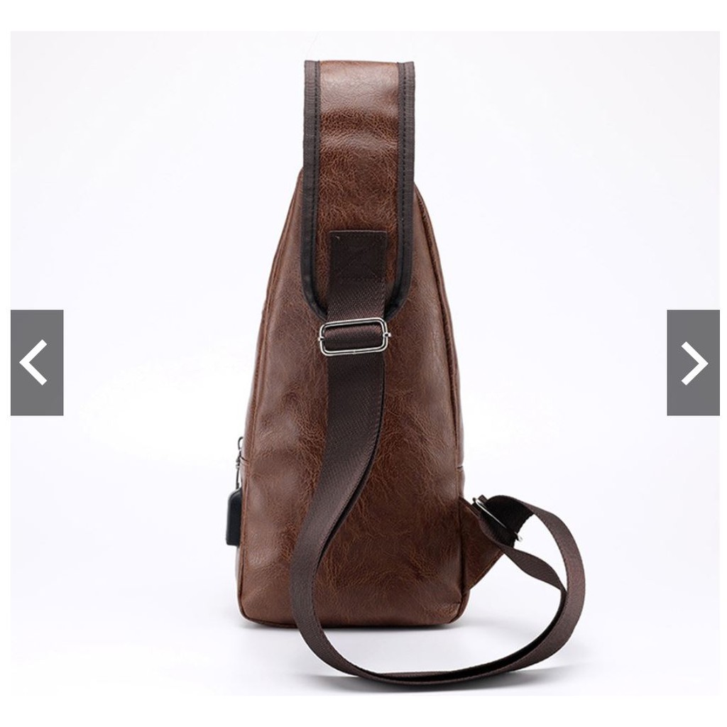 Túi đeo chéo bằng da cao cấp phong cách Hàn Quốc | BigBuy360 - bigbuy360.vn