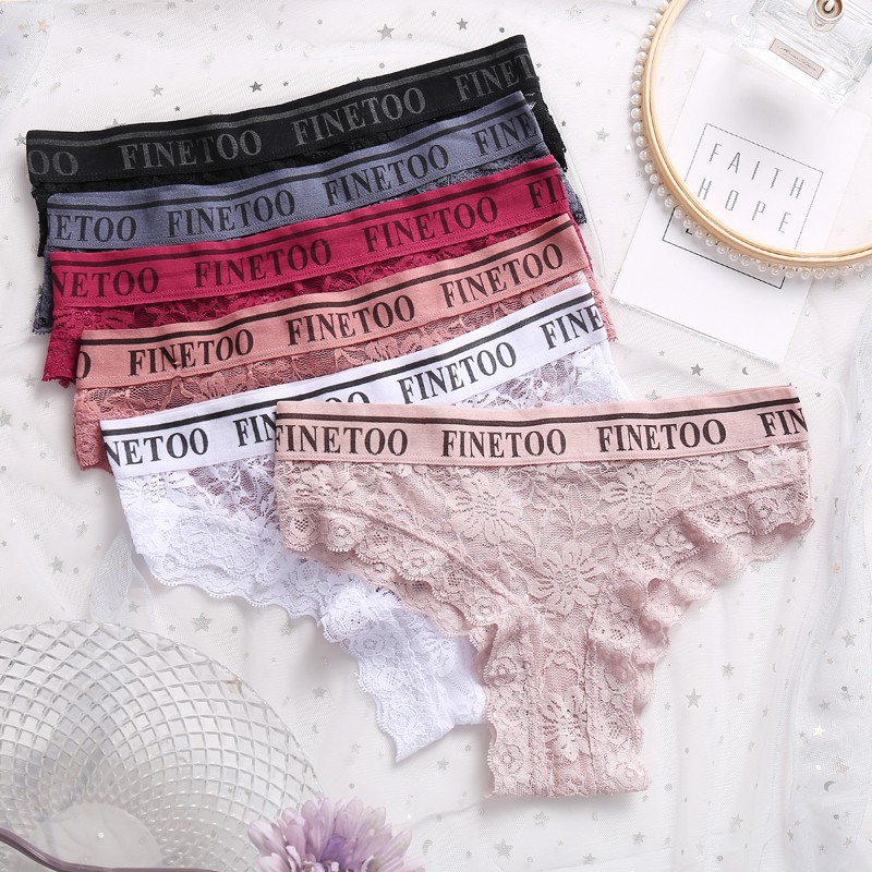 All of me Quần lót vải cotton lưng thấp phối ren đường may ẩn quyến rũ cho nữ 35-75kg