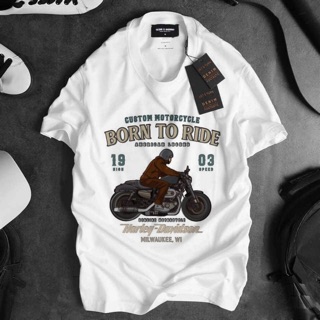 Áo thun Born To Ride phong cách bụi bặm đường phố