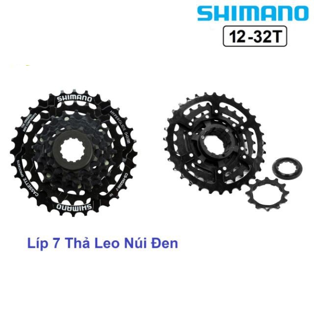Líp thả 7 tầng xe đạp Shimano 12-32T