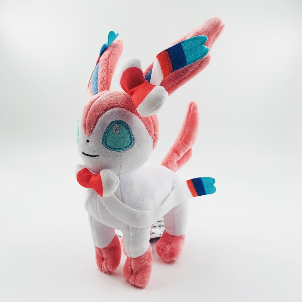 GẤU BÔNG POKEMON EEVEE (EEVUI) SYLVEON HỆ TIÊN DẠNG ĐỨNG (20CM) MỚI 100%, HÀNG CAO CẤP LOẠI 1